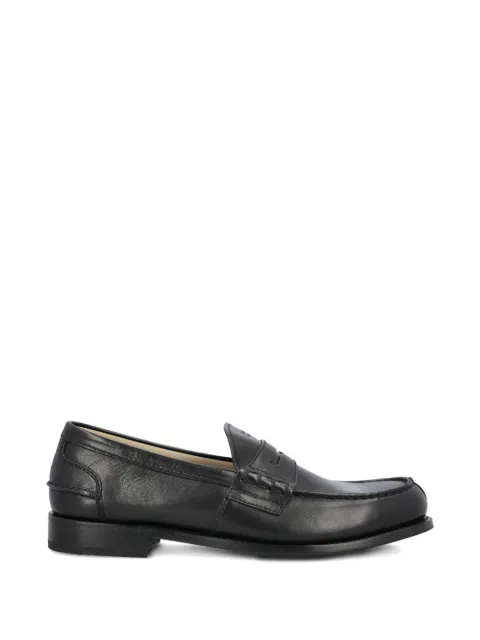 Prada minimalist leather loafers