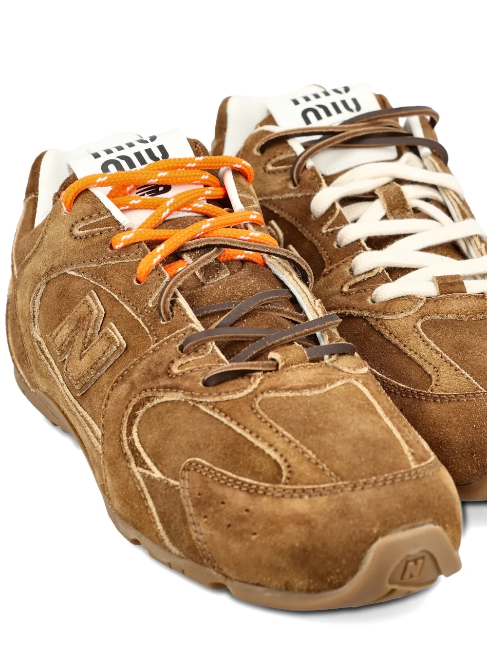 New Balance X Miu 530 SL contrasting laces suede sneakers Bruin