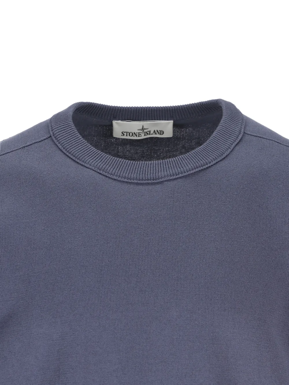  Stone Island Compass-patch Crew-neck Sweatshirt - Blue 