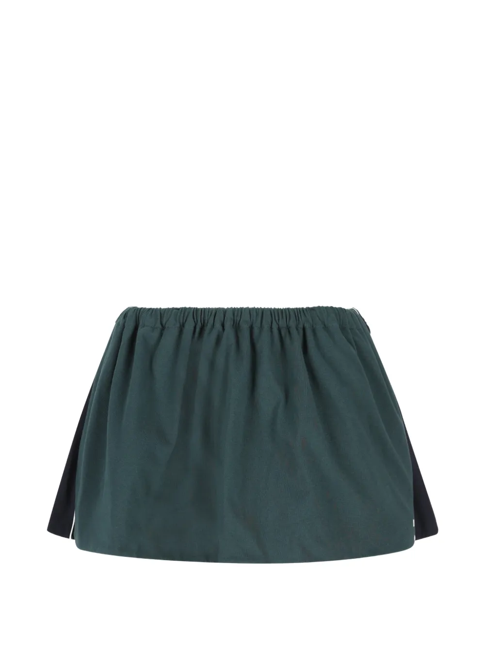 Miu Miu logo-embroidered skirt - Verde