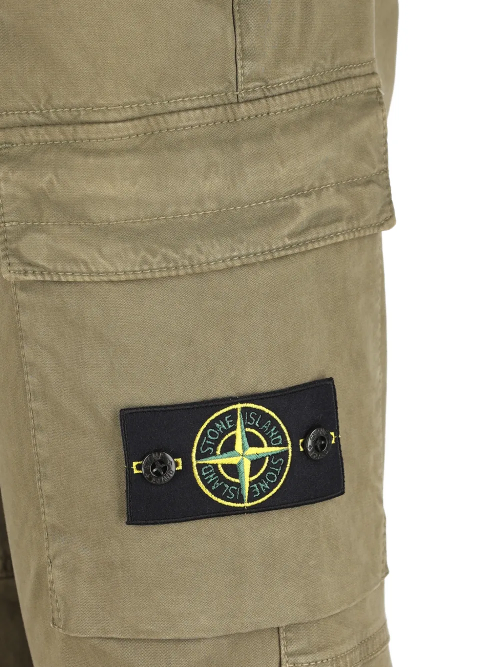 Stone Island Cargo broek met logopatch Groen