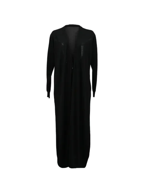 Ferragamo Pre-Owned virgin-wool V-neck cardi-coat