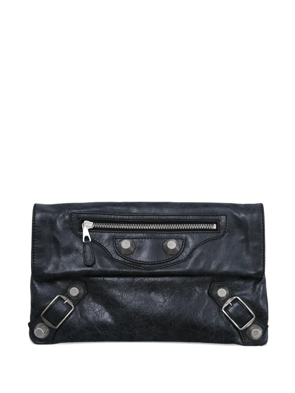 Balenciaga Pre-Owned 2011 Giant 21 leather envelope clutch bag - Nero