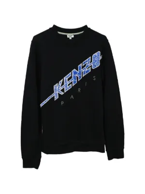 Kenzo Pre-Owned タイガーアップリケ スウェットシャツ | ブルー 