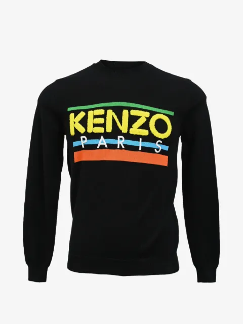Kenzo Pre-Owned Maglione con logo a intarsi