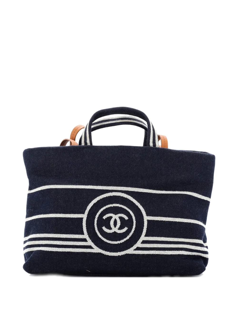 CHANEL Pre-Owned CC Shopping Denim Large tote bag - Blu