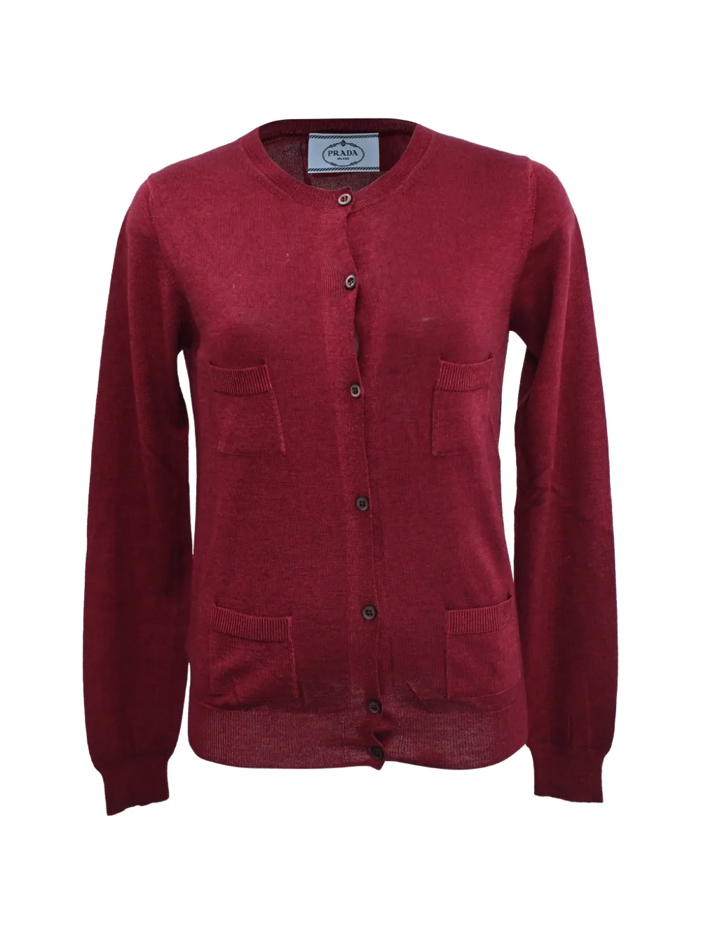 Prada Pre-Owned cashmere cardigan - Rosso