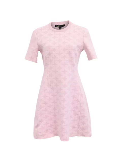 Maje vestido midi con motivo en jacquard