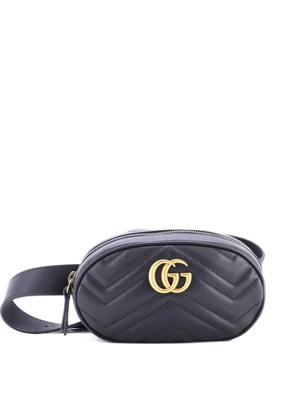 Gucci Pre-Owned GG Marmont Matelasse Leather belt bag - Nero