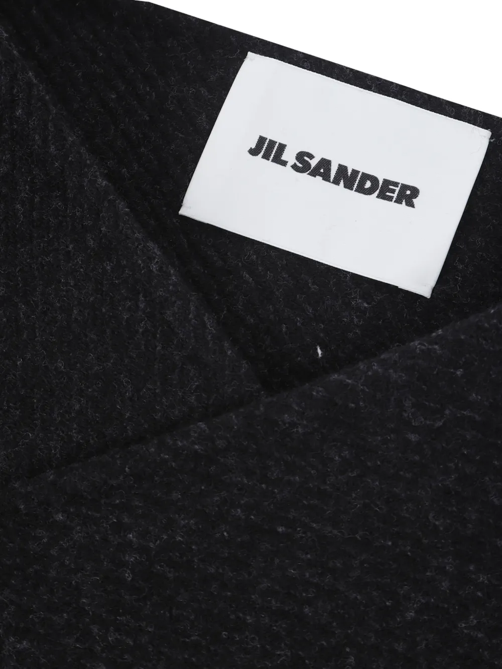  Jil Sander Logo-patch Scarf - Black 