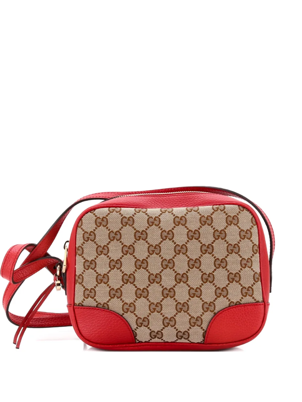 Gucci Pre-Owned Bree Disco GG Canvas with Leather Mini crossbody bag - Marrone