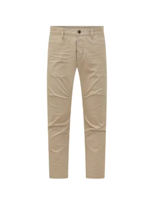 新品 DSQUARED2 チノパン テーパードパンツ カーキ 50XLサイズ Dsquared2（ディースクエアード）メンズ チノパンツ - FARFETCH