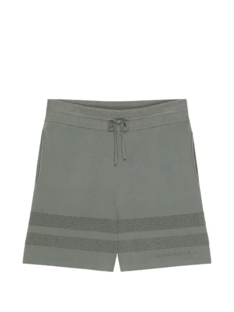 Givenchy knitted shorts with mesh details