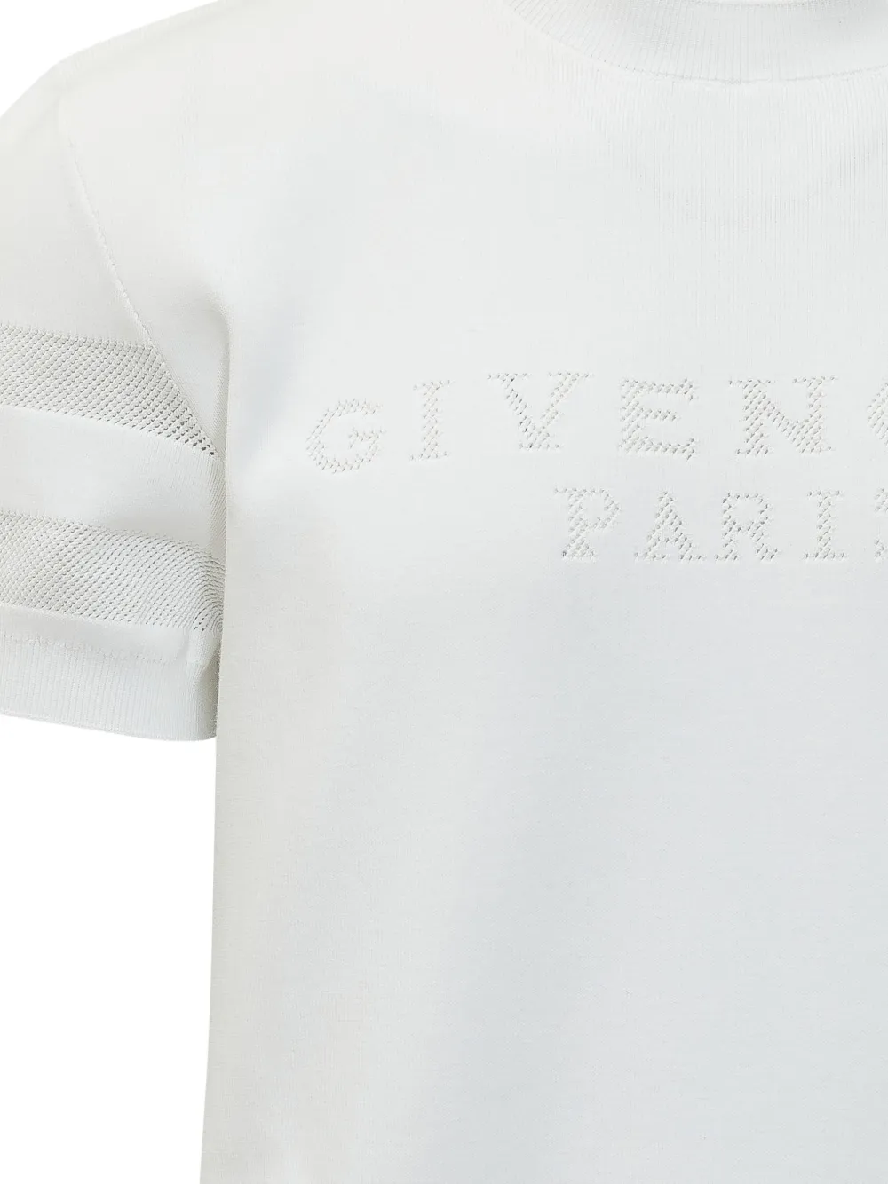  Givenchy Mesh Panel Sweater - White 
