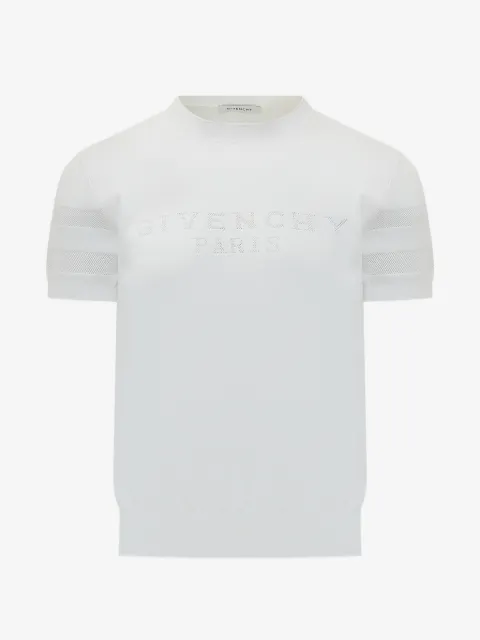 Givenchy suéter con panel de malla