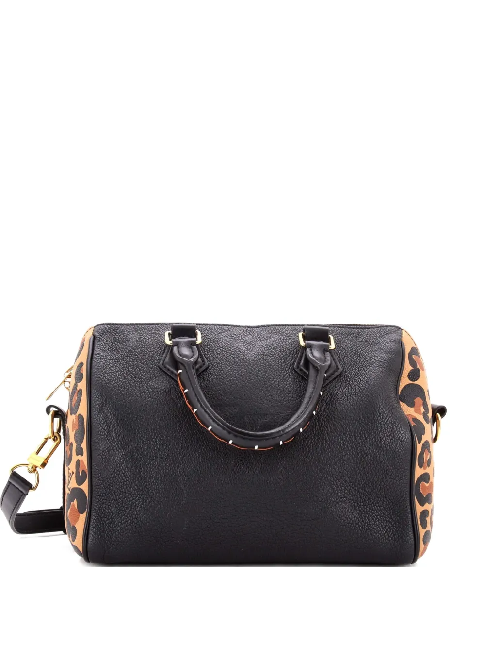 Louis Vuitton Pre-Owned Speedy Bandouliere Bag Wild at Heart Monogram Empreinte Giant 25 satchel - Nero