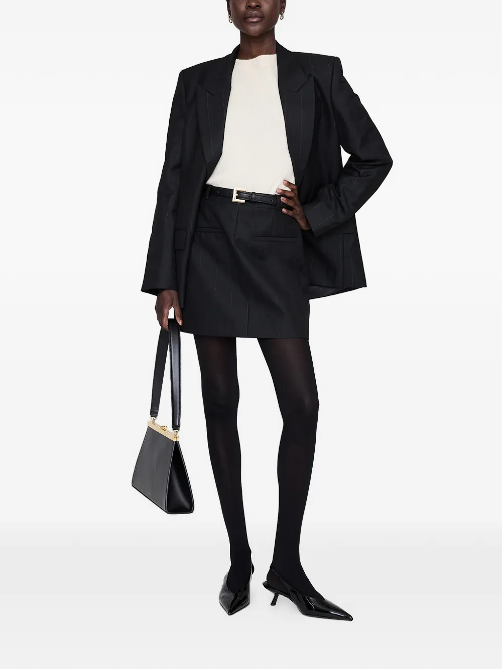 Pinstripe Mini Skirt
