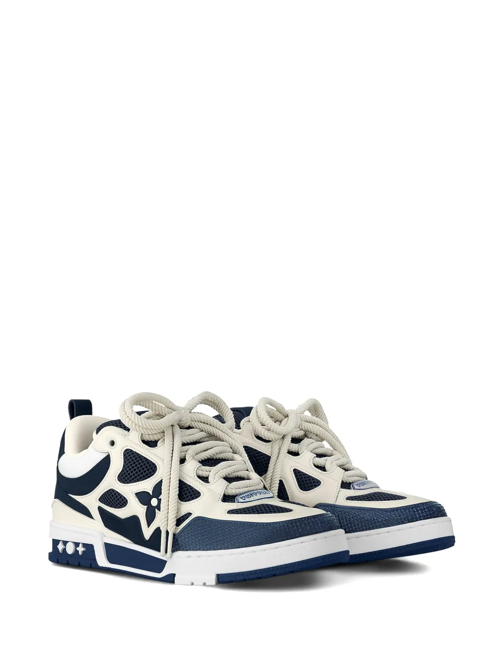 Louis Vuitton Pre-Owned Skate sneakers met bloemenpatroon Wit