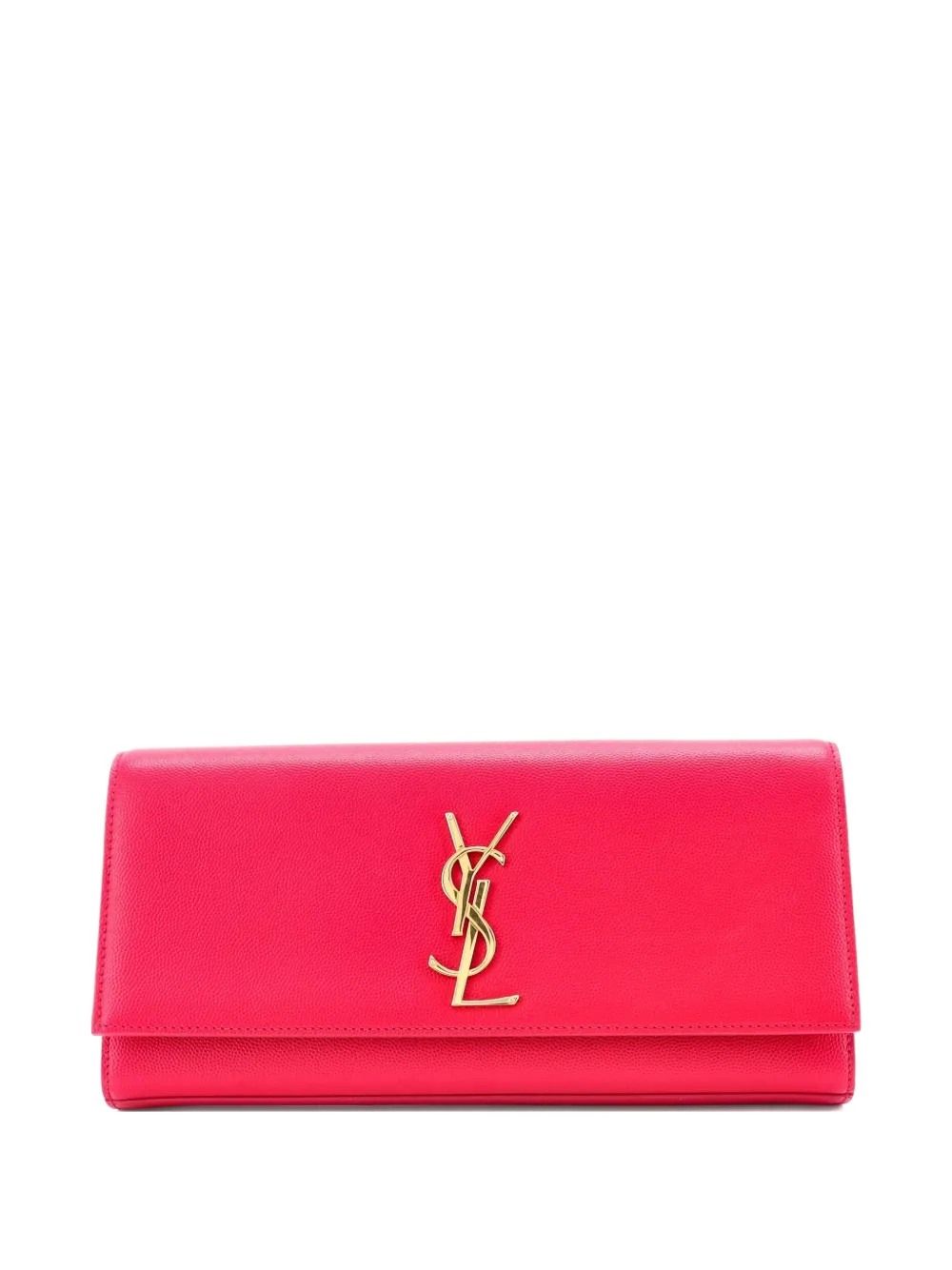 Saint Laurent Pre-Owned Classic Monogram Leather Long clutch bag - Rosa