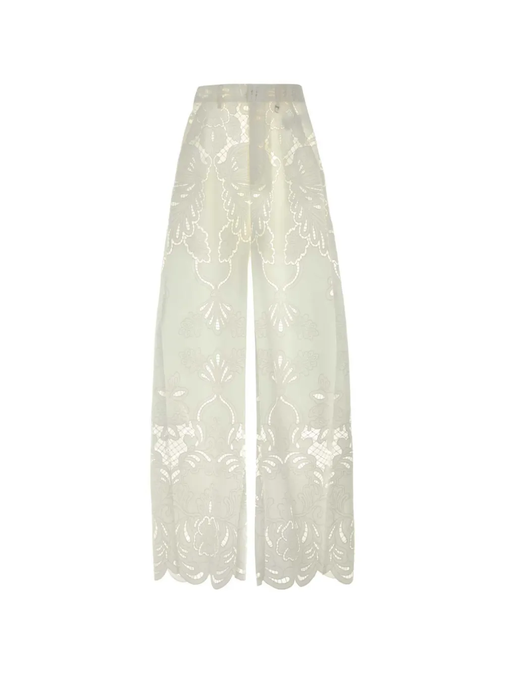 Giuseppe Di Morabito anglaise-broderie trousers - Bianco