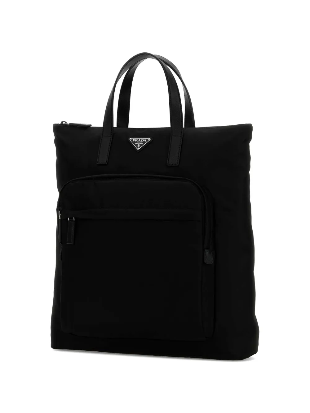  Prada Logo Tote Bag - Black 