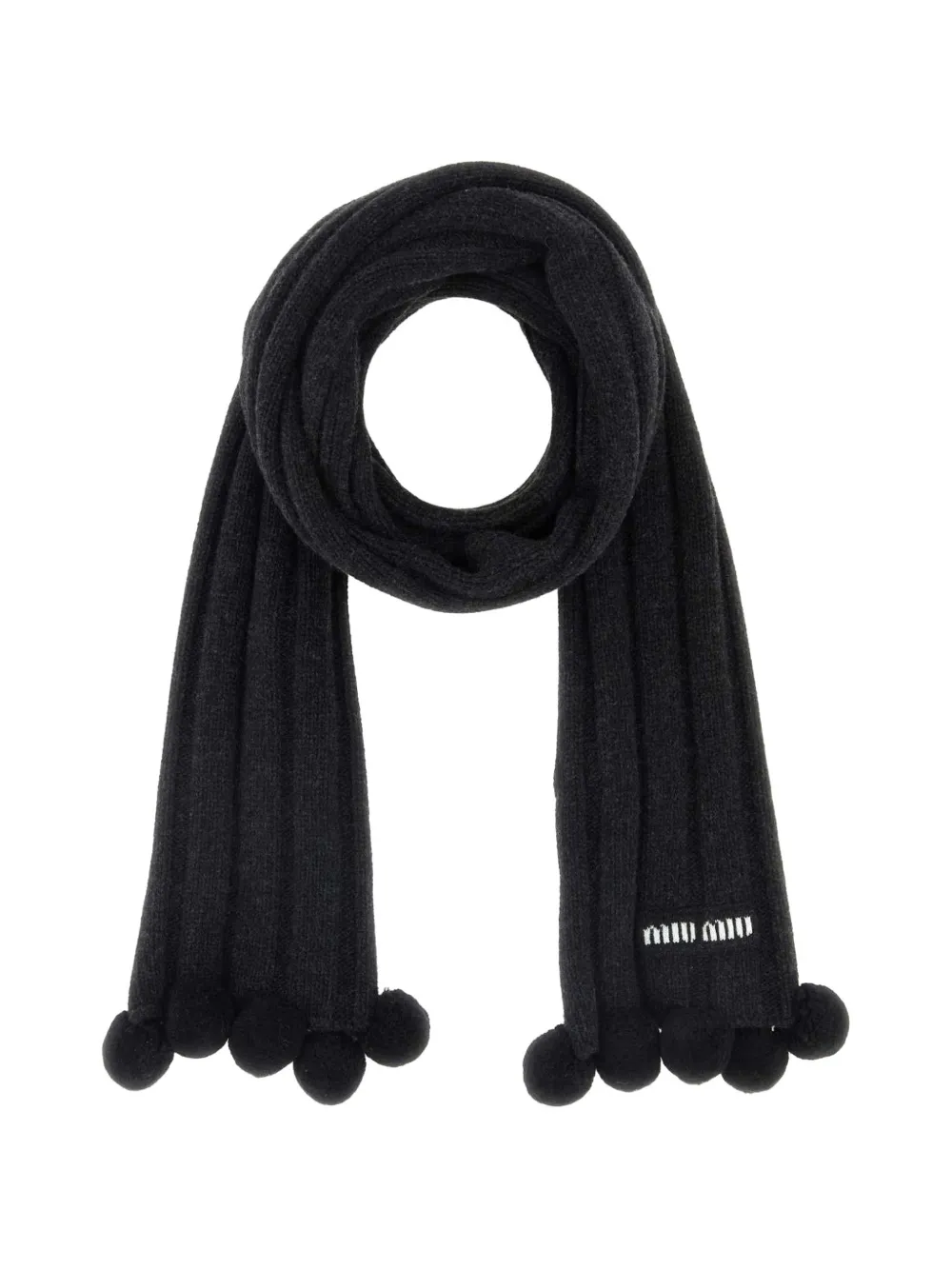 Miu Miu cashmere scarf - Nero