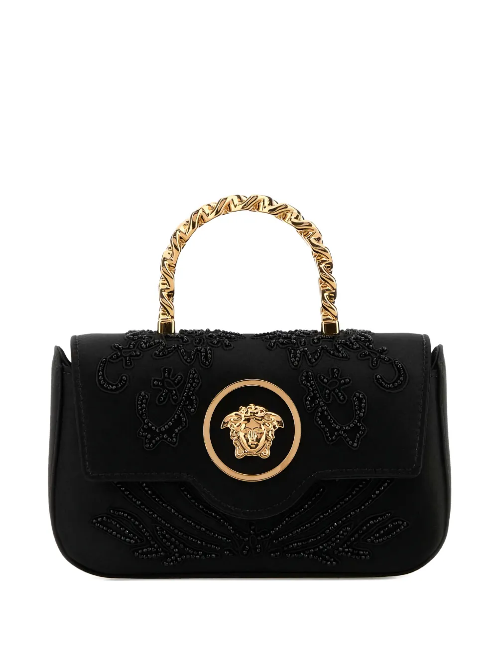 Versace mini embellishment tote bag - Nero