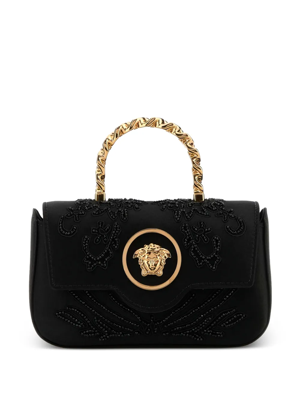 Versace mini embellishment tote bag - Nero