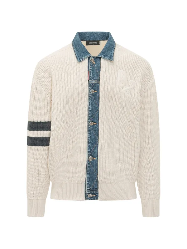 DSQUARED2 - ★限定セール★美品★　Dsquared2　夏用　カーディガン DSQUARED2 パネル カーディガン | ニュートラル | FARFETCH JP