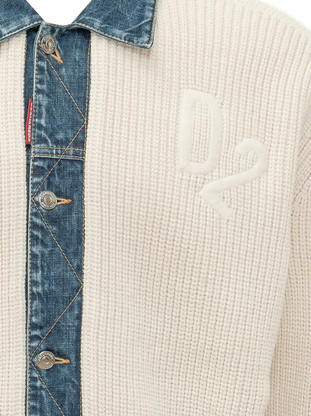 DSQUARED2 Vest met vlak Beige