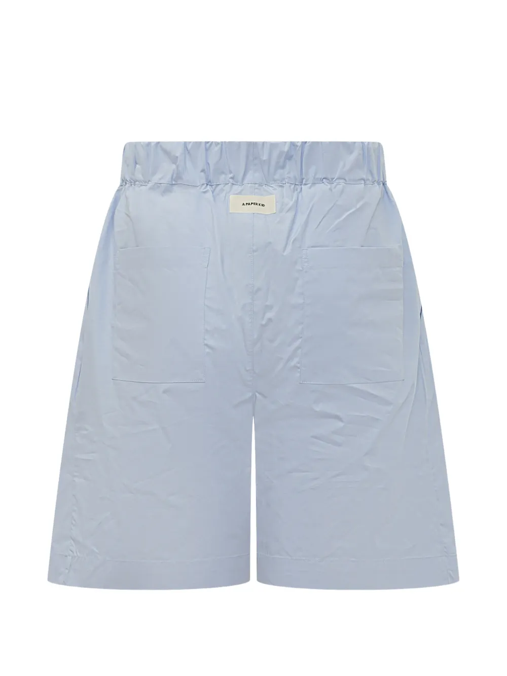 A Paper Kid logo-patch shorts - Blu