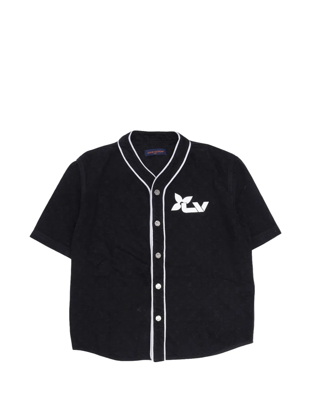 Louis Vuitton Pre-Owned monogram baseball jersey - Nero