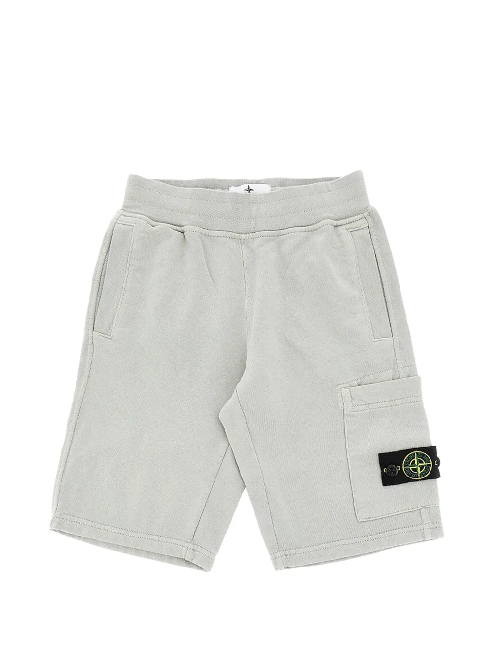 Stone Island Junior cotton track shorts - Grigio