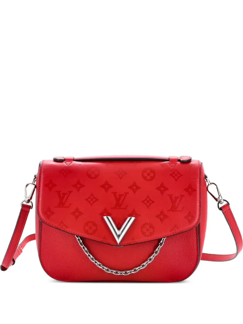 Louis Vuitton Pre-Owned Very Messenger Monogram Leather shoulder bag - Rosso
