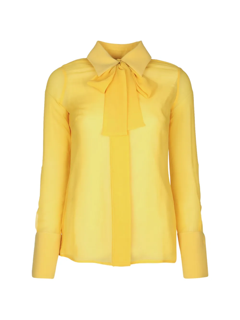 Elisabetta Franchi tie-neck shirt - Giallo