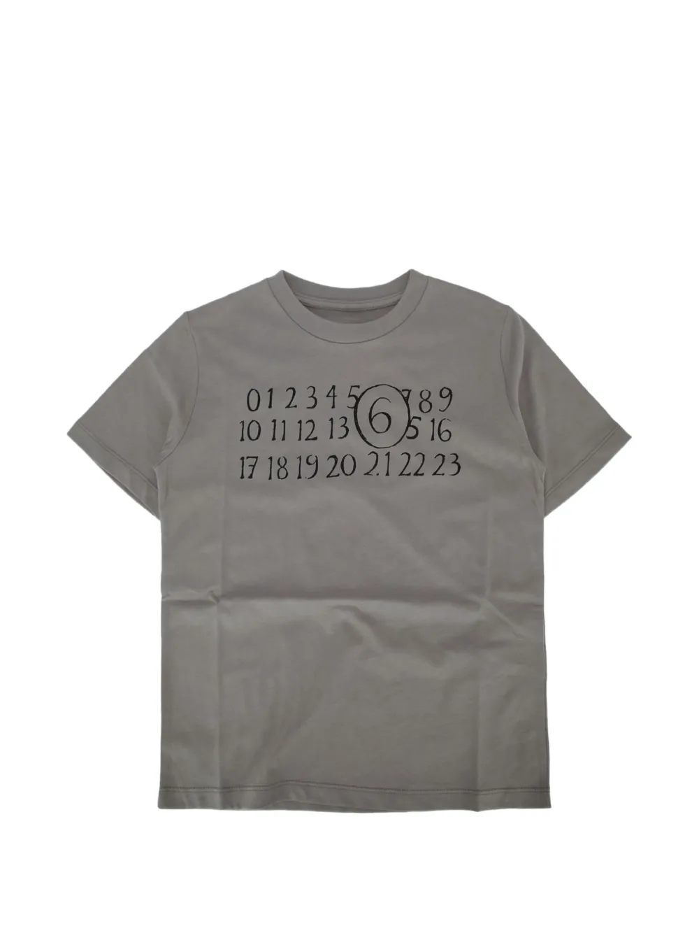 MM6 Maison Margiela Kids graphic print T-shirt - Grigio