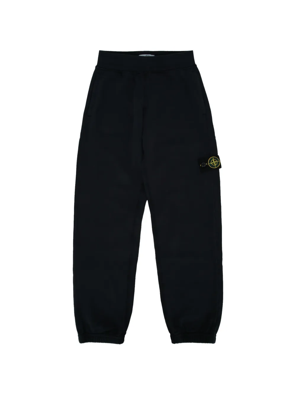 Stone Island Junior logo-patch track pants - Blu