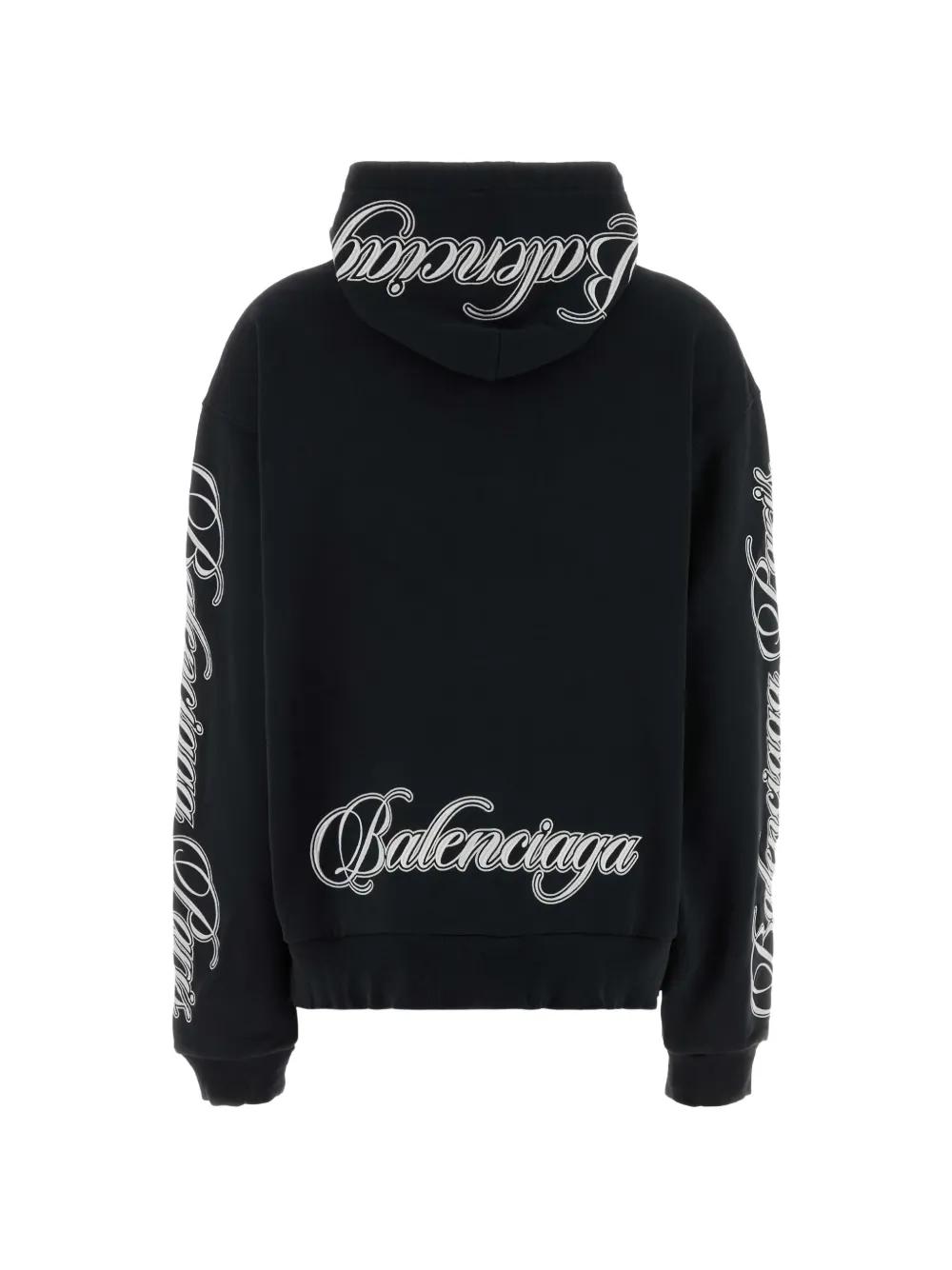 Balenciaga Katoenen hoodie Zwart