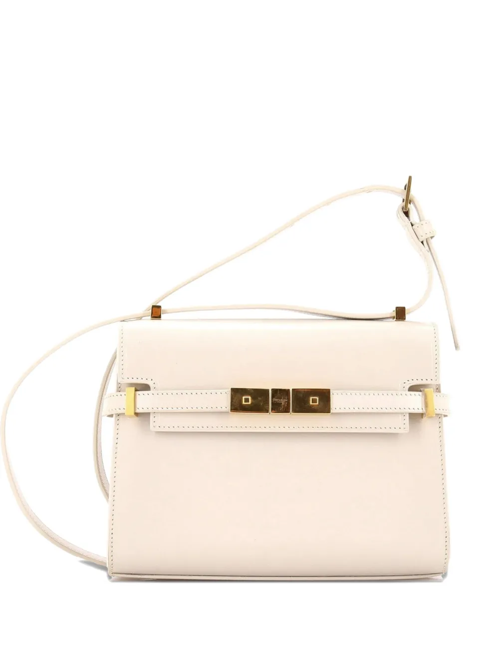 Saint Laurent Pre-Owned Manhattan Shoulder Bag Leather Mini crossbody bag - Toni neutri