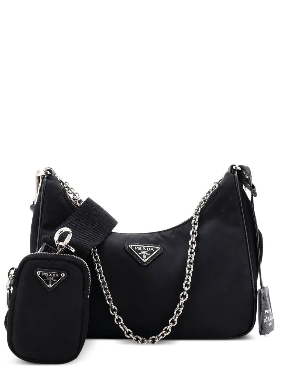 Prada Pre-Owned Re-Edition 2005 Shoulder Bag Tessuto Small crossbody bag - Nero