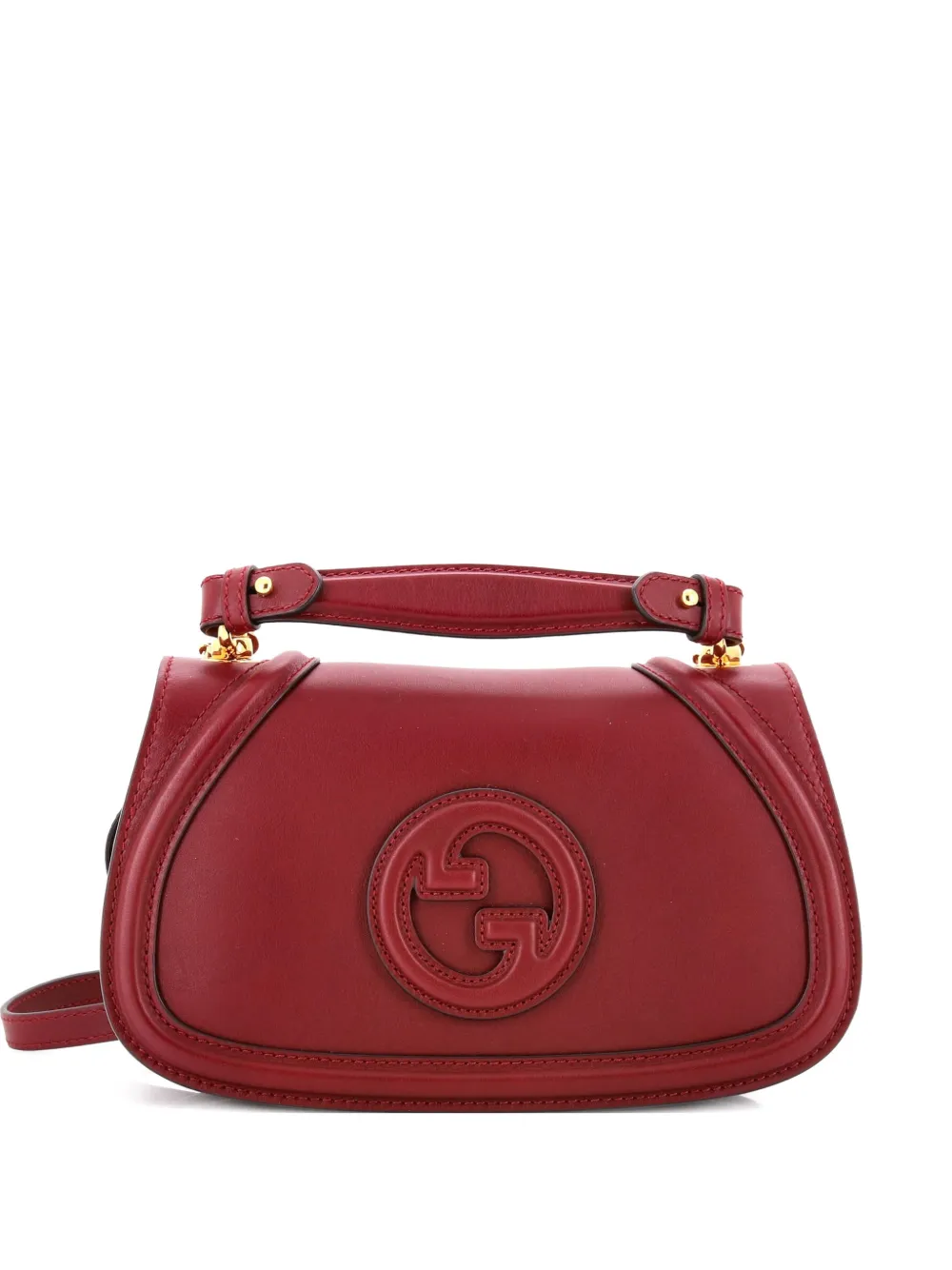 Gucci Pre-Owned Blondie NM Top Handle Bag Leather Medium satchel - Rosso