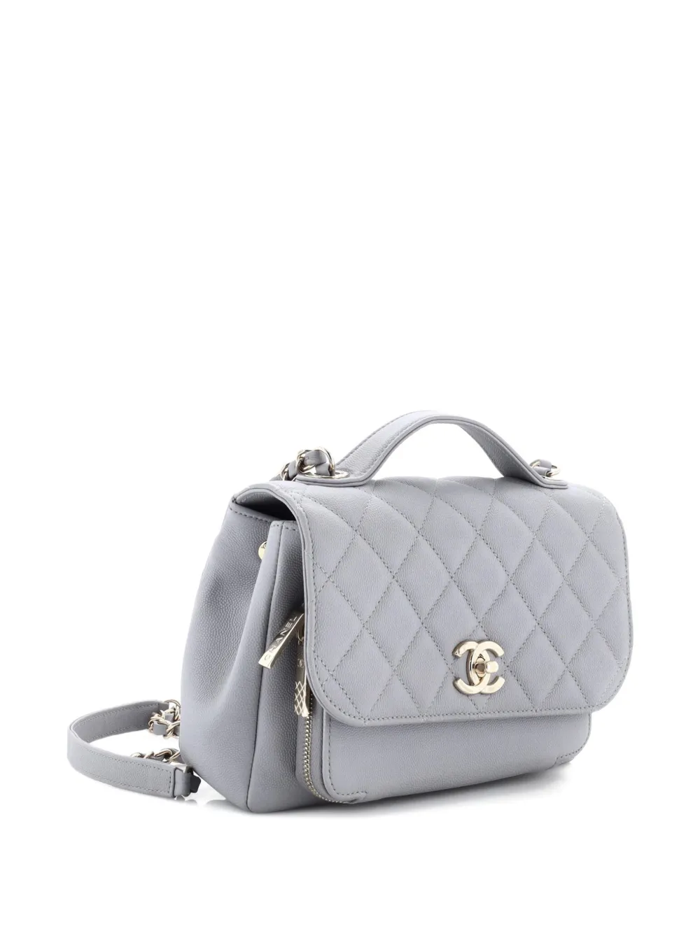 Business Affinity Flap Bag Quilted Caviar Small Shoulder Bag