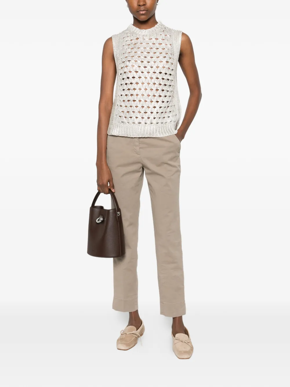  Peserico Straight-leg Trousers - Neutrals 