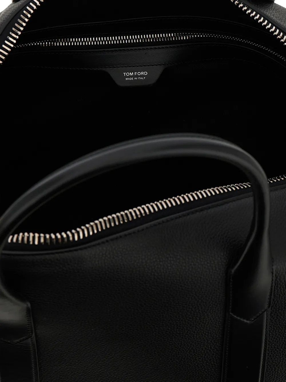 TOM FORD Medium leren duffeltas Zwart