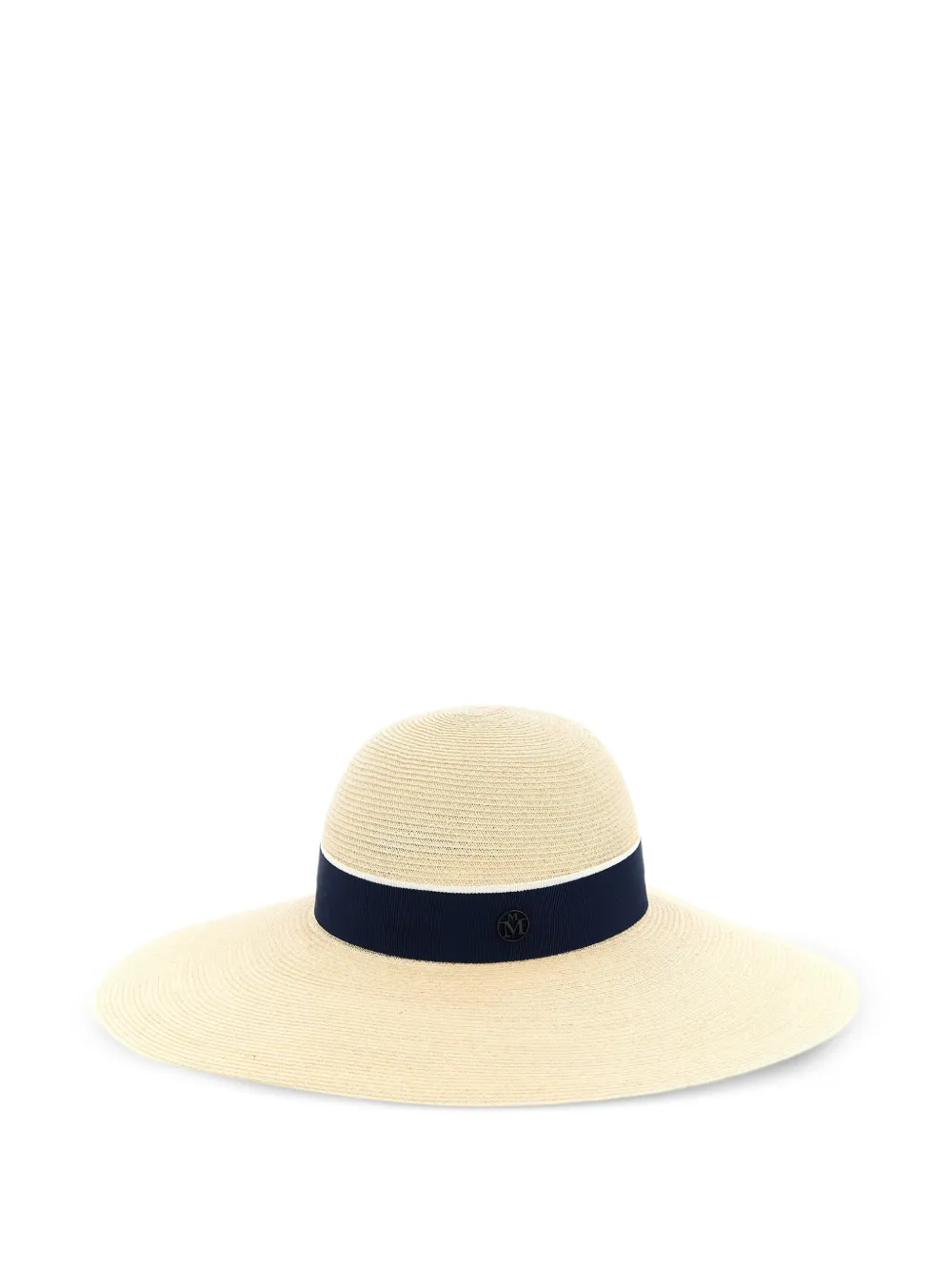 Maison Michel Blanche wide-brimmed ribbon sun hat - Toni neutri