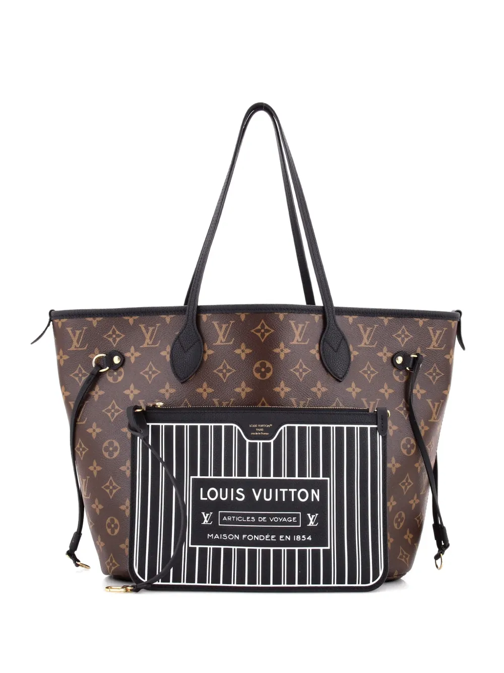 Louis Vuitton Pre-Owned Neverfull Inside Out Monogram Canvas and Leather MM tote bag - Nero