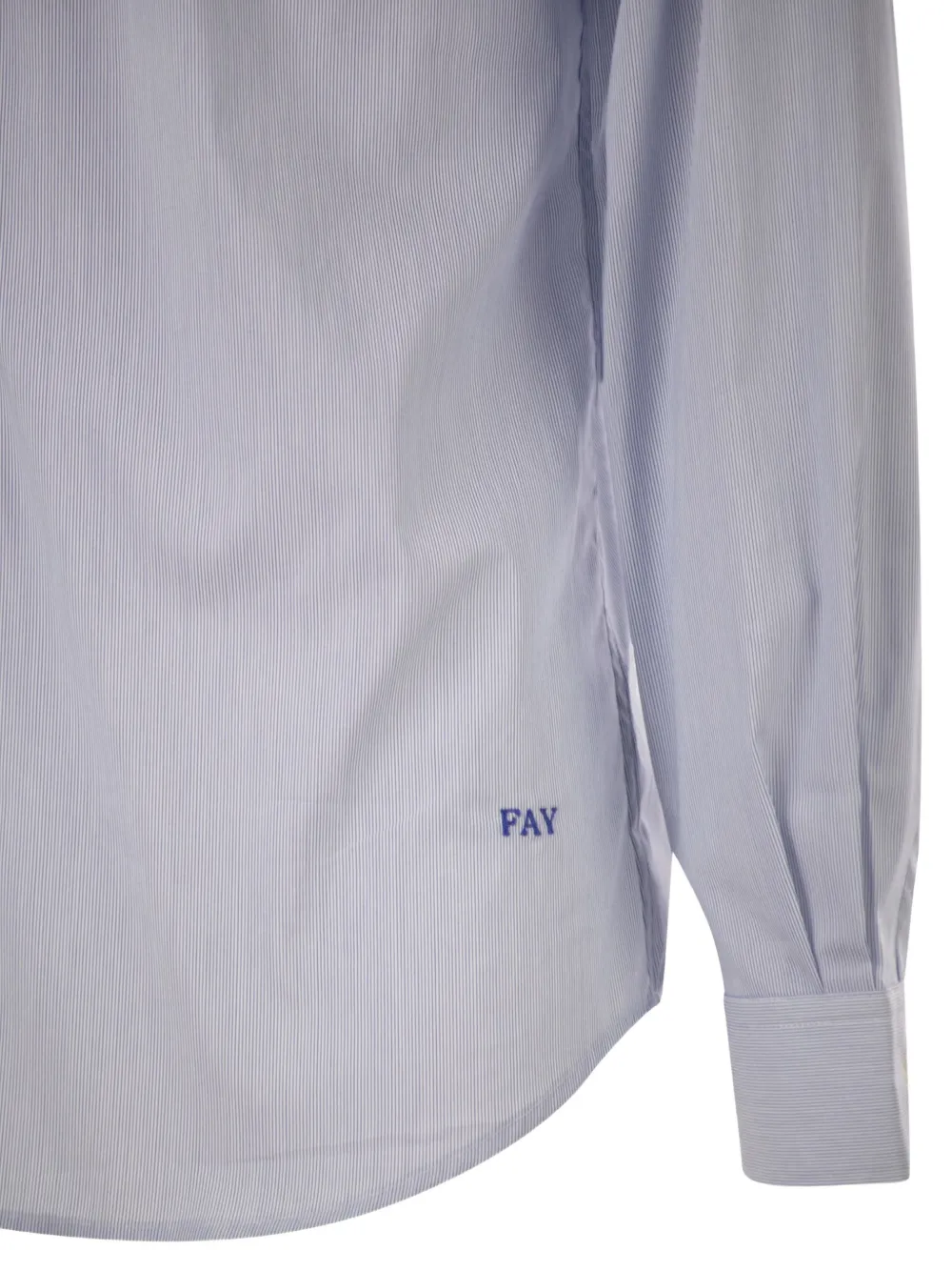 Fay Gestreept overhemd Blauw