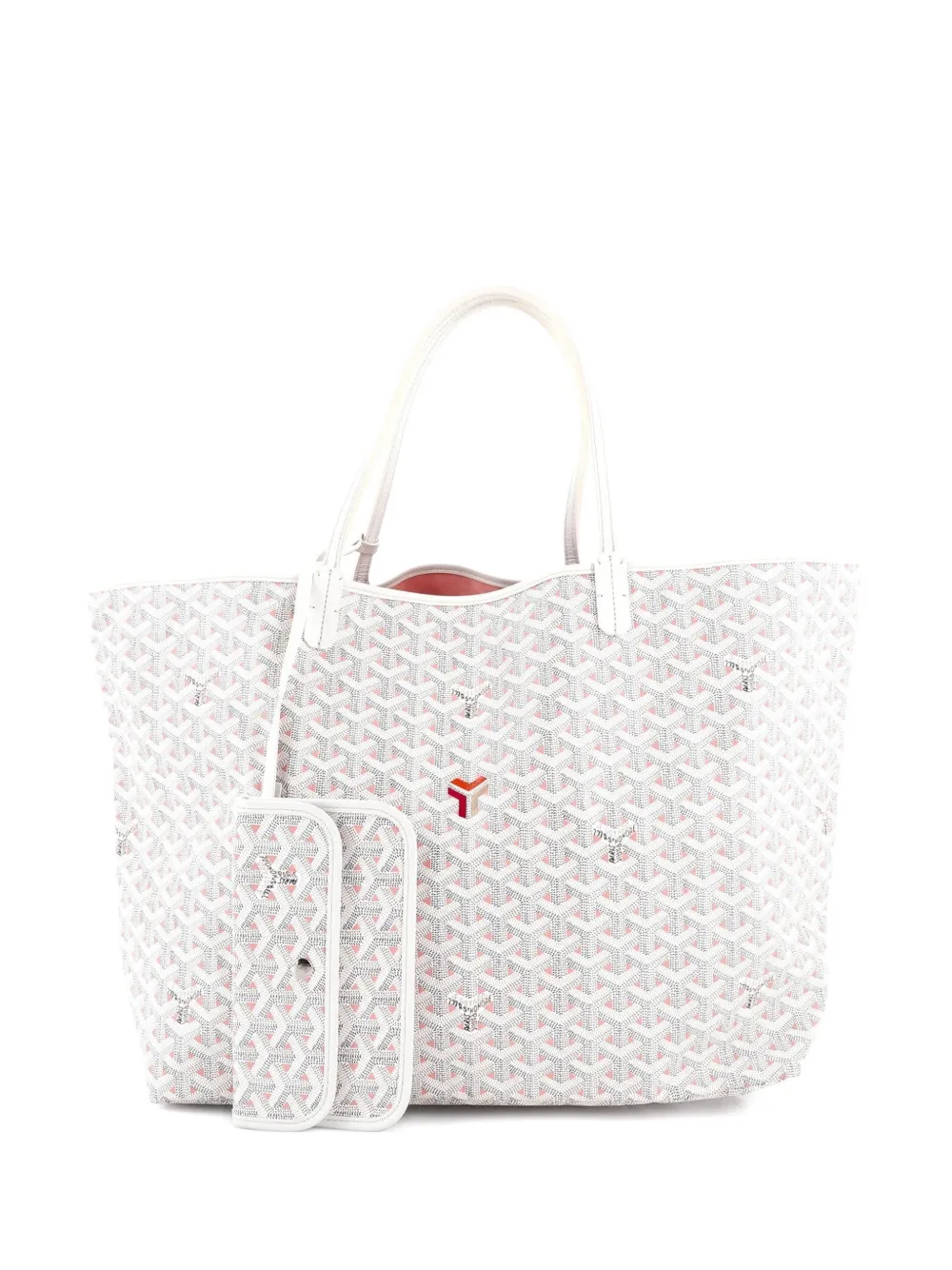 Goyard Pre-Owned Saint Louis Claire Voie Coated Canvas GM tote bag - Bianco