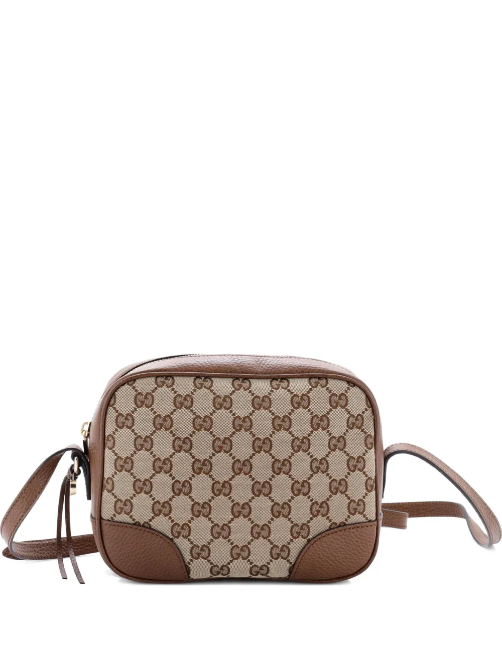 Gucci Pre-Owned Bree Disco GG Canvas with Leather Mini crossbody bag - Marrone