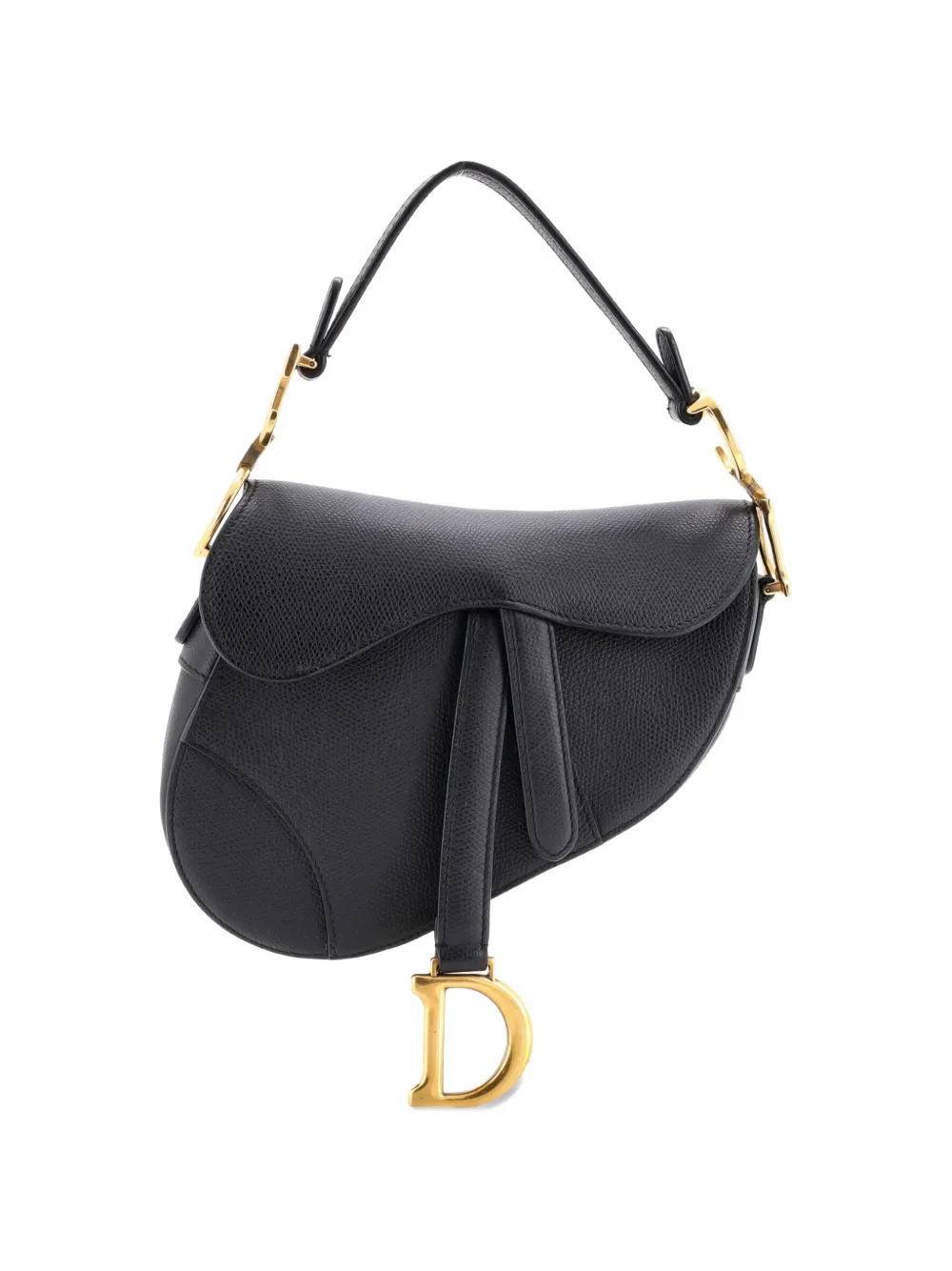 Christian Dior Pre-Owned Saddle Handbag Leather Mini shoulder bag - Nero